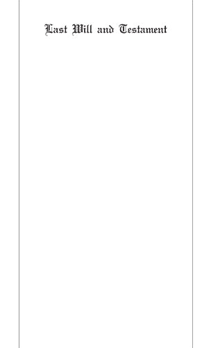 Will 1st Sheets